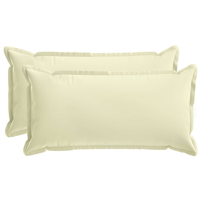 Cushion with Pillow HOUTEN 2 pcs Cream Polyester