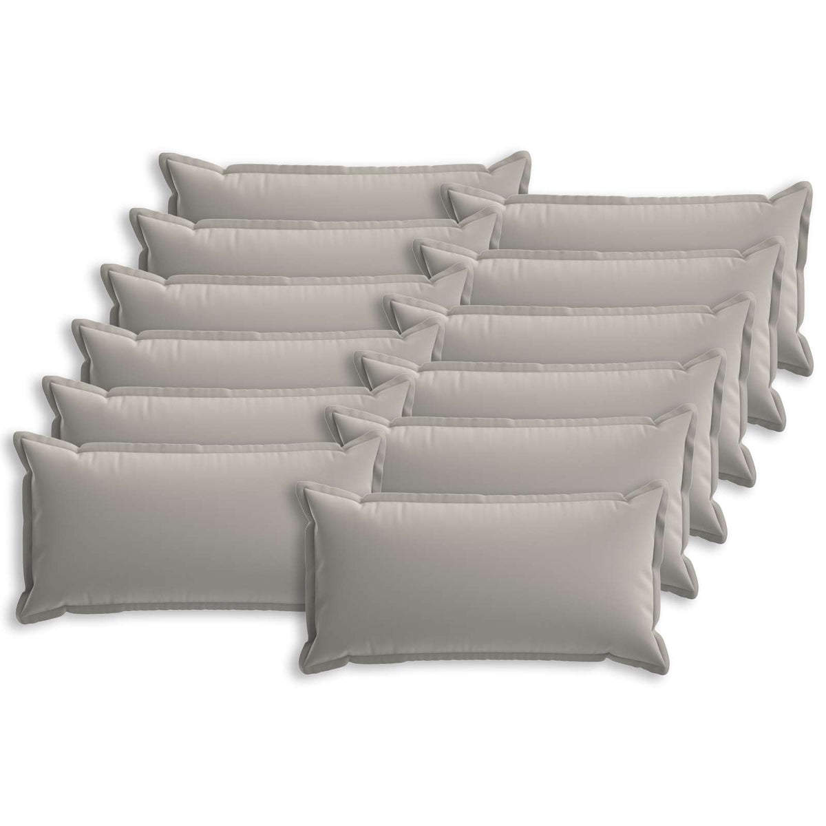 Cushion with Pillow HOUTEN 12 pcs Grey Polyester