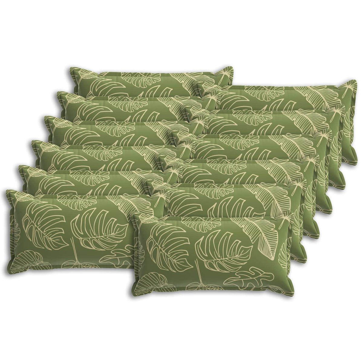Cushion Leaf with Pillow HOUTEN 12 pcs Leaf Design Polyester