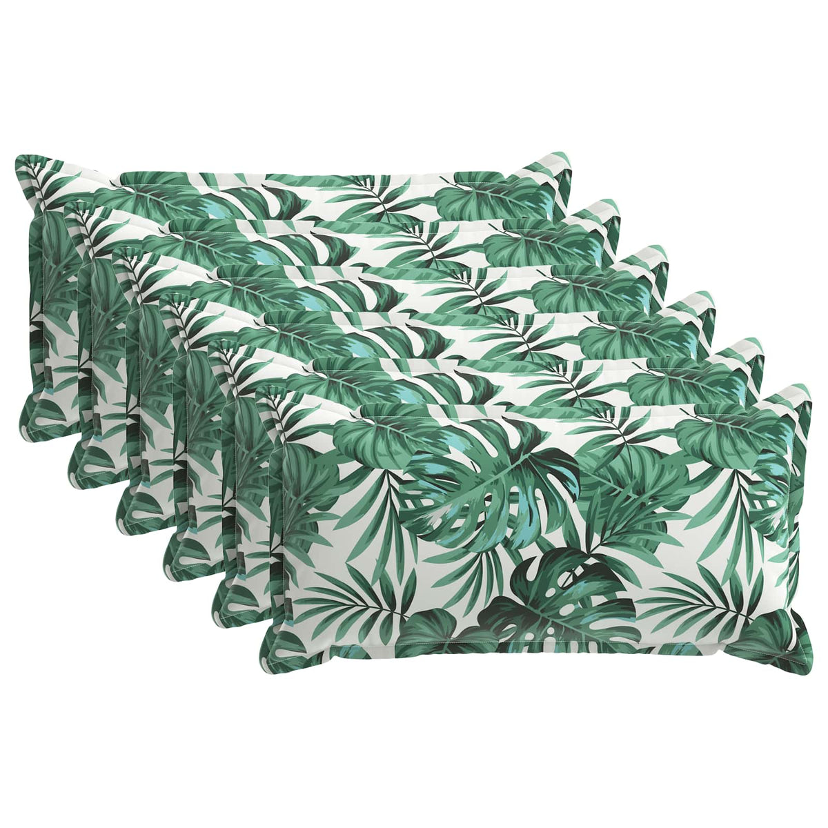 Cushion Leaf with Pillow HOUTEN 6 pcs Leaf Pattern Polyester