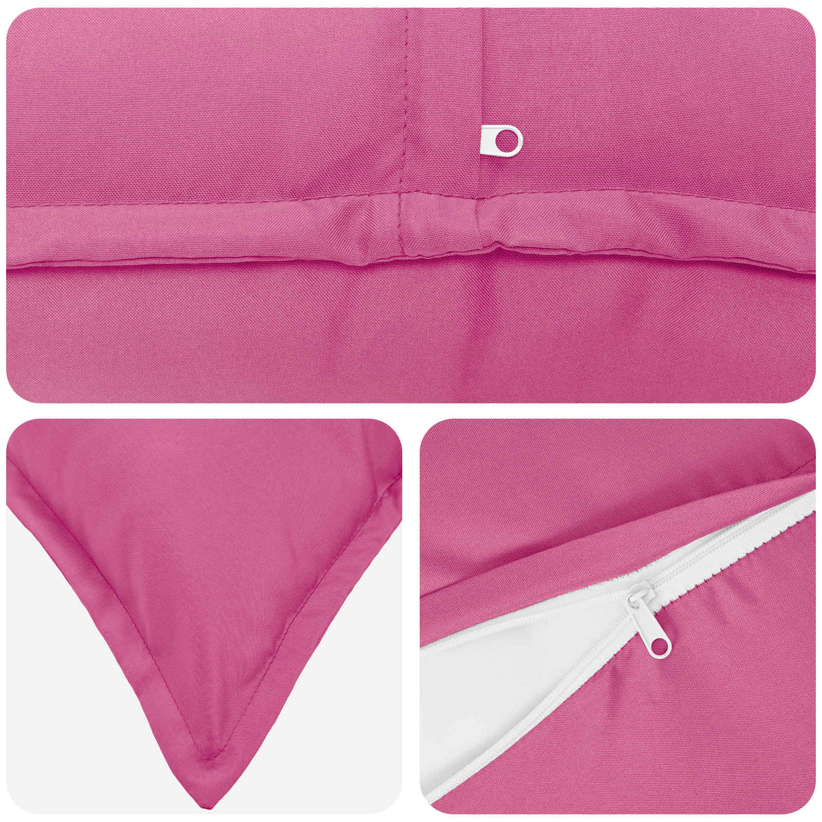 Cushion with Pillow HOUTEN 12 pcs Pink Polyester