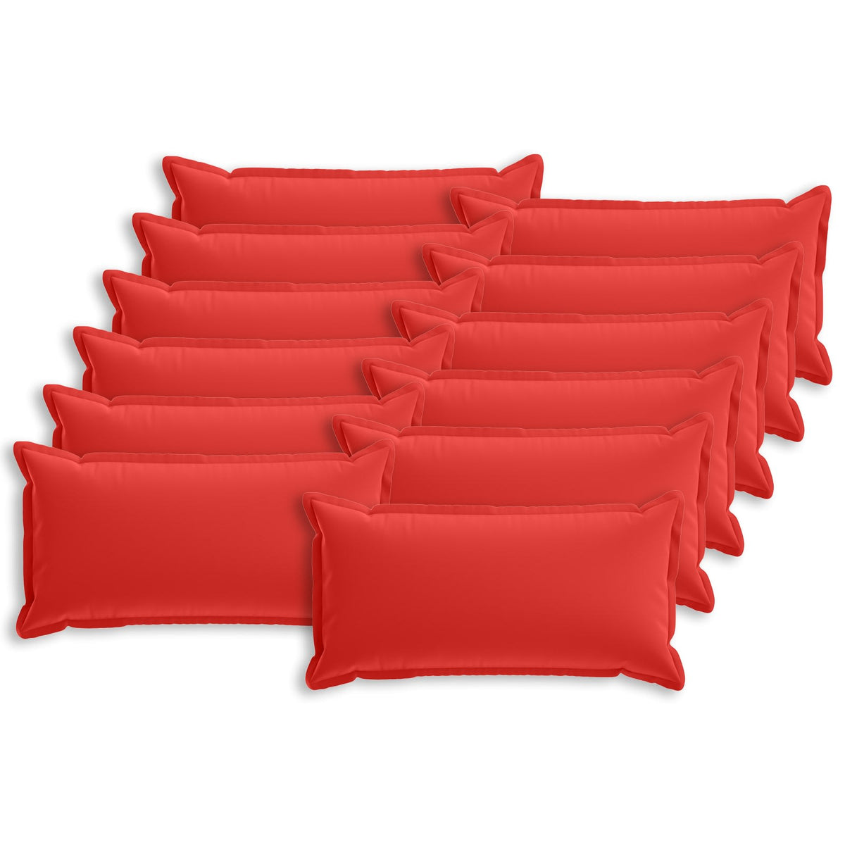 Cushion with Pillow HOUTEN 12 pcs Red Polyester