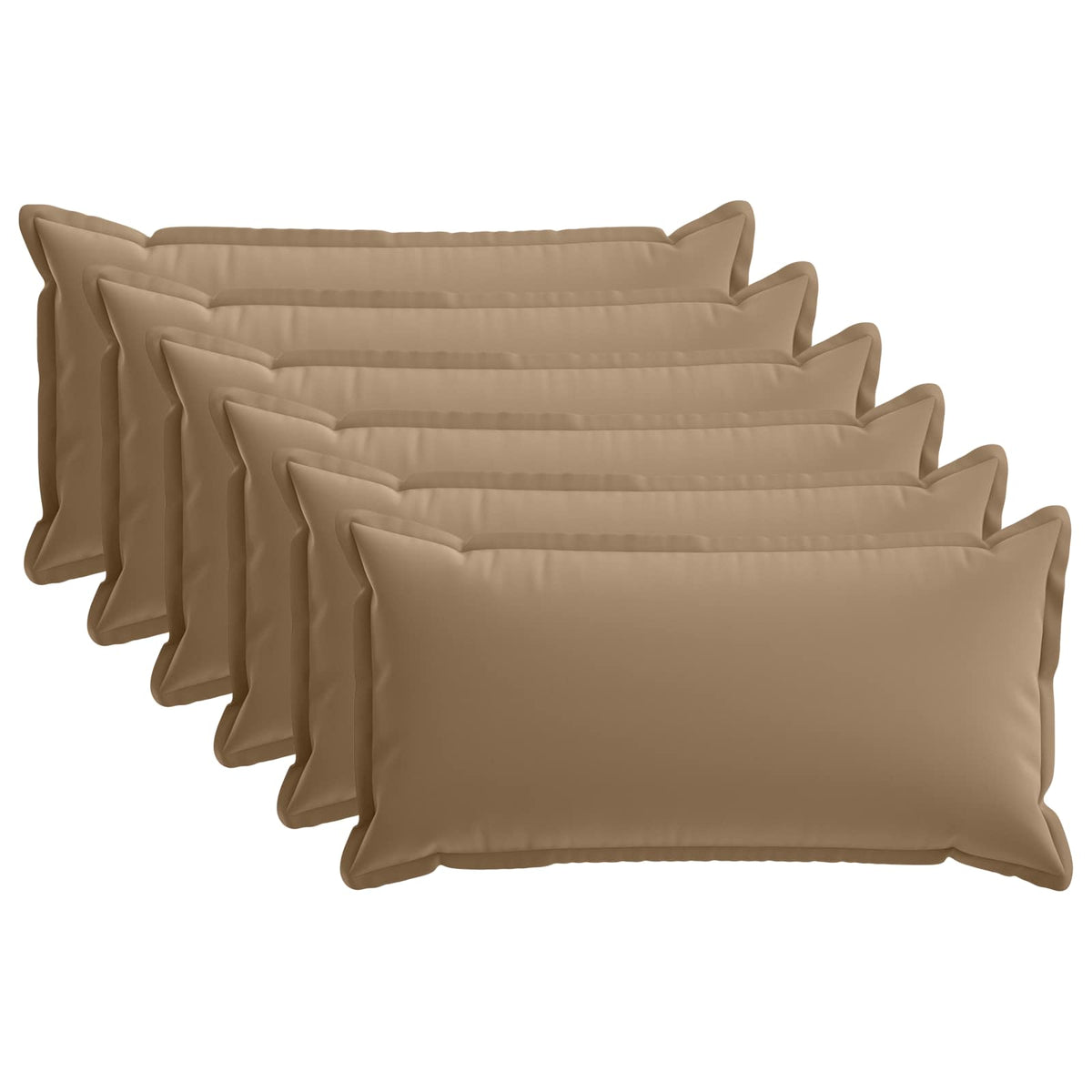 Cushion with Pillow HOUTEN 6 pcs Taupe Polyester