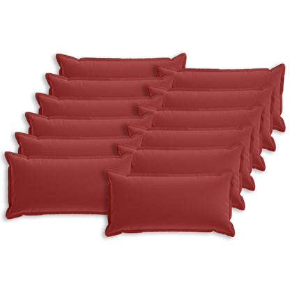 Cushion with Pillow HOUTEN 12 pcs Wine Red Polyester