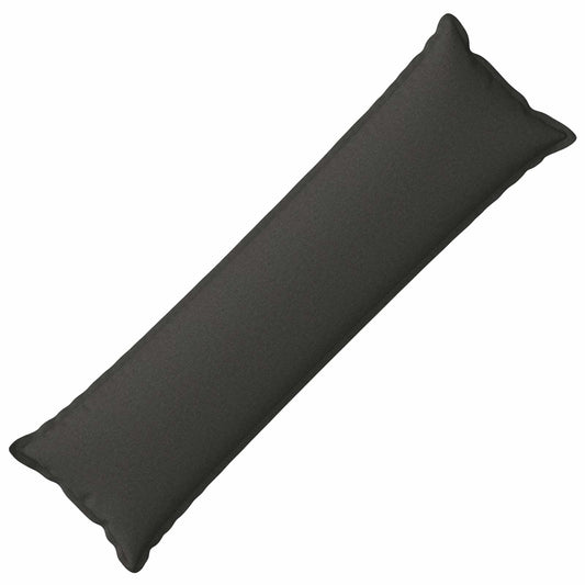 Cushion with Pillow HOUTEN Dark Grey 40 x 145 cm Faux Linen