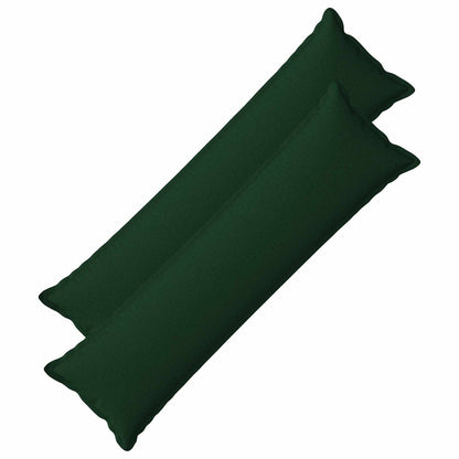 Cushion with Pillow HOUTEN 2 pcs Dark Green Faux Linen