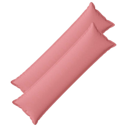 Cushion with Pillow HOUTEN 2 pcs Pink Faux Linen