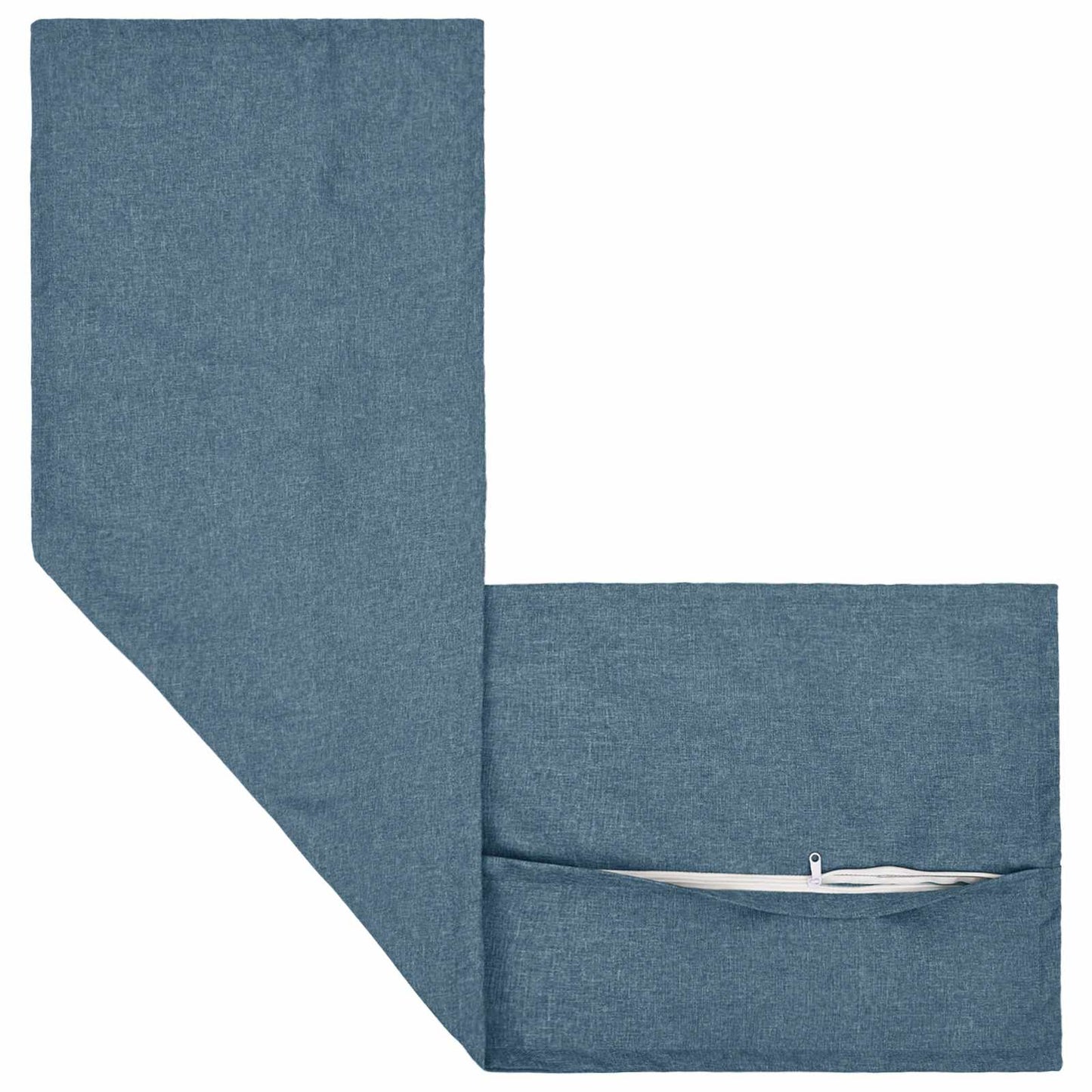 Cushion with Pillow HOUTEN Jeans Blue 40 x 145 cm Faux Linen