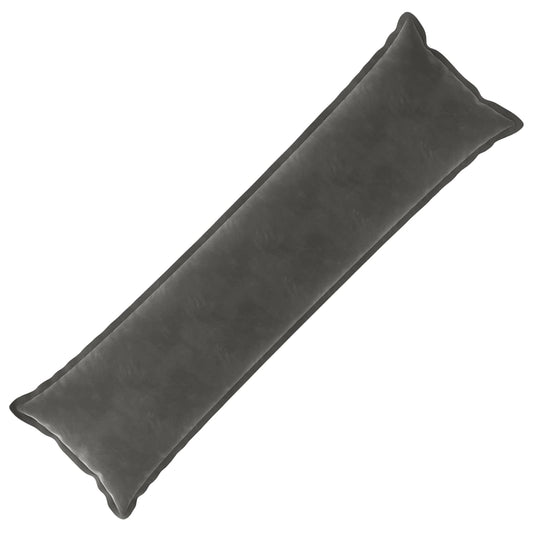 Cushion with Pillow HOUTEN Dark Grey 40 x 145 cm Velvet