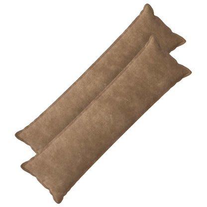 Cushion with Pillow HOUTEN 2 pcs Taupe Microfiber Fleece