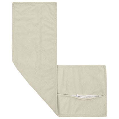 Cushion with Pillow HOUTEN 2 pcs Cream Microfiber Fleece