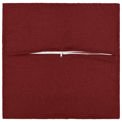 Cushion with Pillow HOUTEN 6 pcs Wine Red Faux Linen