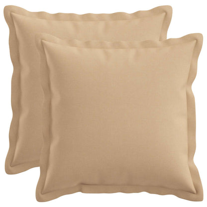 Cushion with Pillow HOUTEN 2 pcs Cream Faux Linen