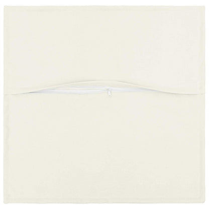 Cushion with Pillow HOUTEN 2 pcs White Faux Linen