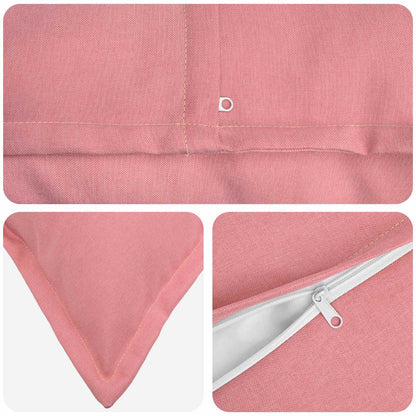 Cushion with Pillow HOUTEN 12 pcs Pink Faux Linen