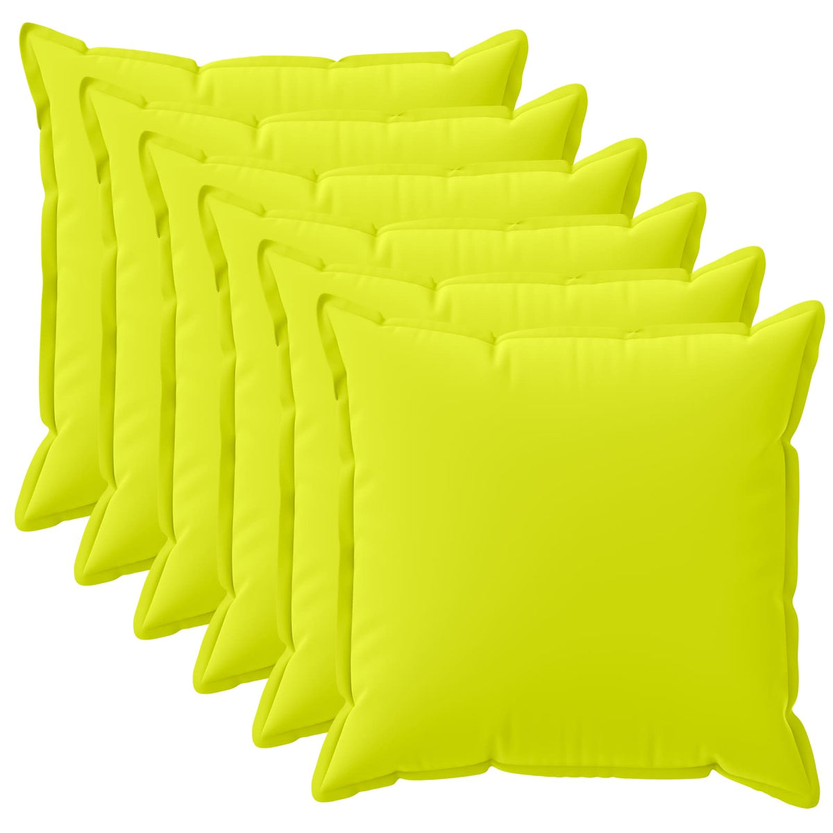 Cushion with Pillow HOUTEN 6 pcs Bright Green Polyester