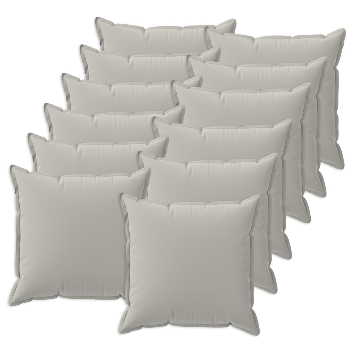 Cushion with Pillow HOUTEN 12 pcs Grey Polyester
