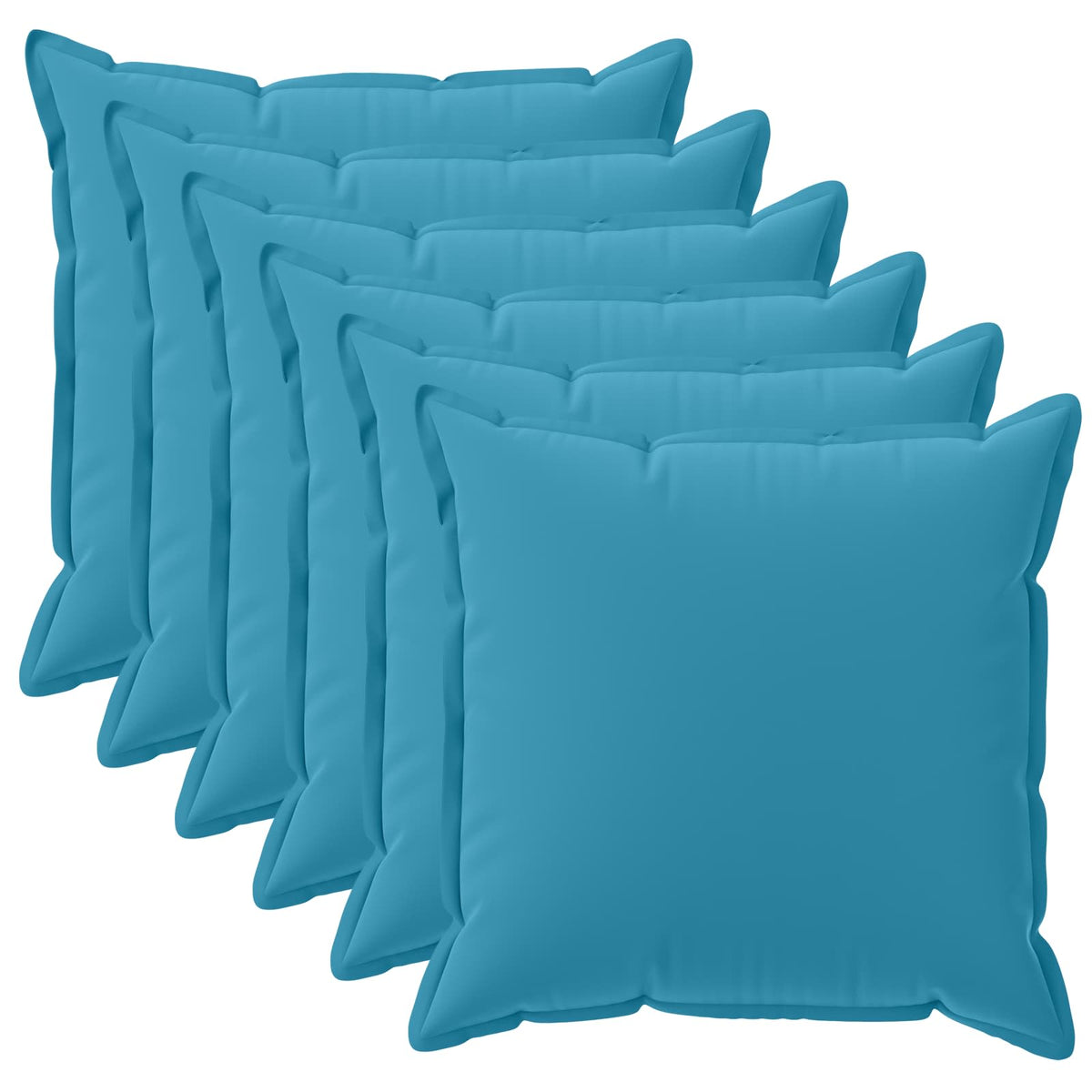 Cushion with Pillow HOUTEN 6 pcs Light Blue Polyester