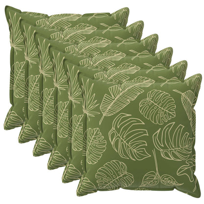 Cushion Leaf with Pillow HOUTEN 6 pcs Leaf Design Polyester