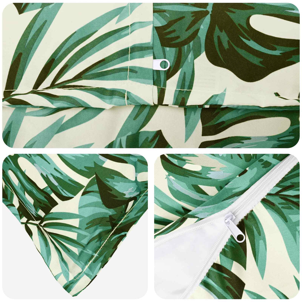 Cushion Leaf with Pillow HOUTEN 6 pcs Leaf Pattern Polyester