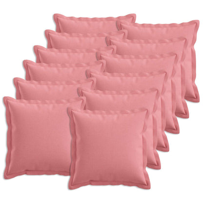 Cushion with Pillow HOUTEN 12 pcs Pink Faux Linen