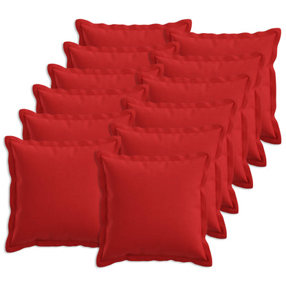 Cushion with Pillow HOUTEN 12 pcs Red Faux Linen