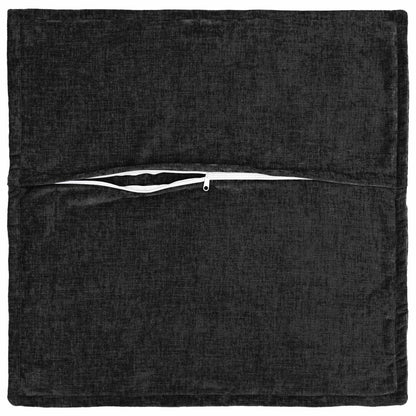 Cushion with Pillow HOUTEN 12 pcs Anthracite Chenille Fabric