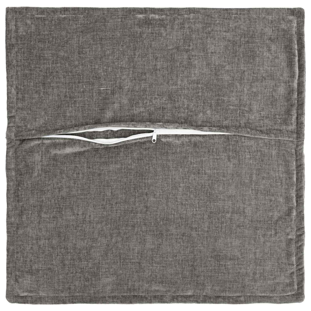 Cushion with Pillow HOUTEN 6 pcs Dark Grey Chenille Fabric
