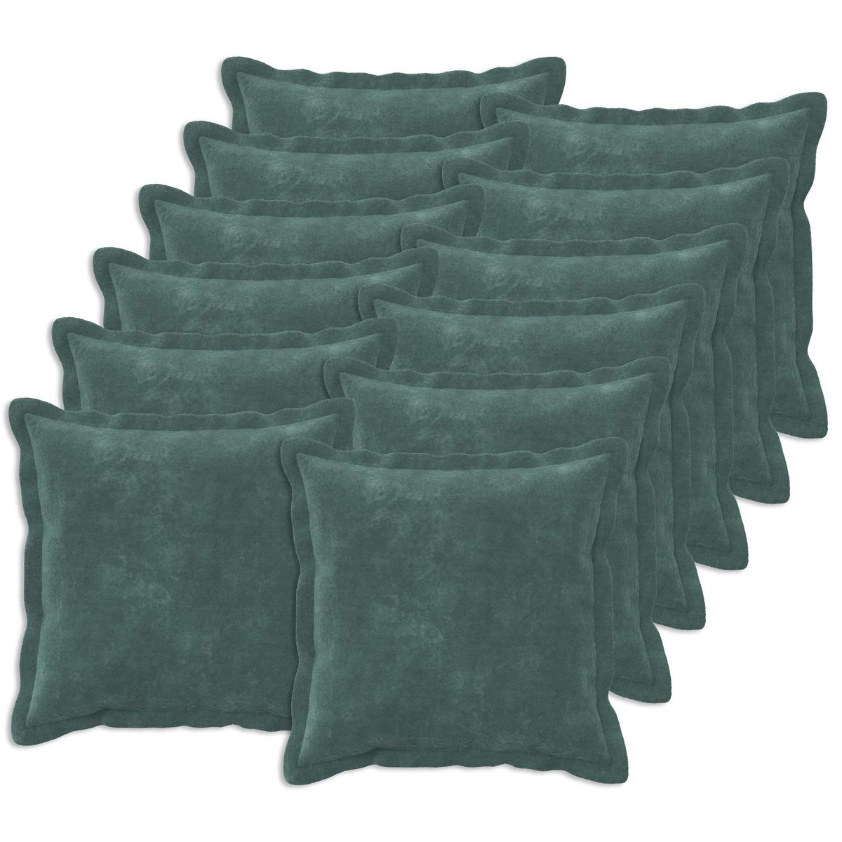 Cushion with Pillow HOUTEN 12 pcs Sea Blue Microfiber Fleece