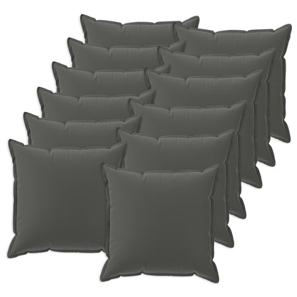 Cushion with Pillow HOUTEN 12 pcs Anthracite Polyester