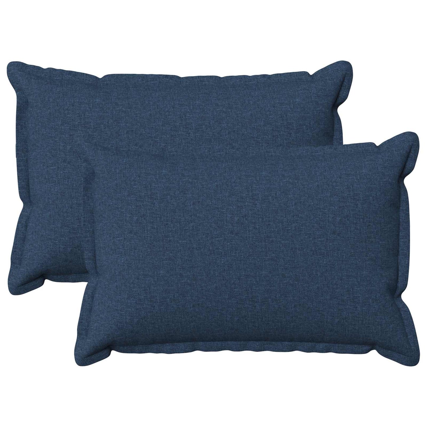 Cushion with Pillow HOUTEN 2 pcs Blue Faux Linen