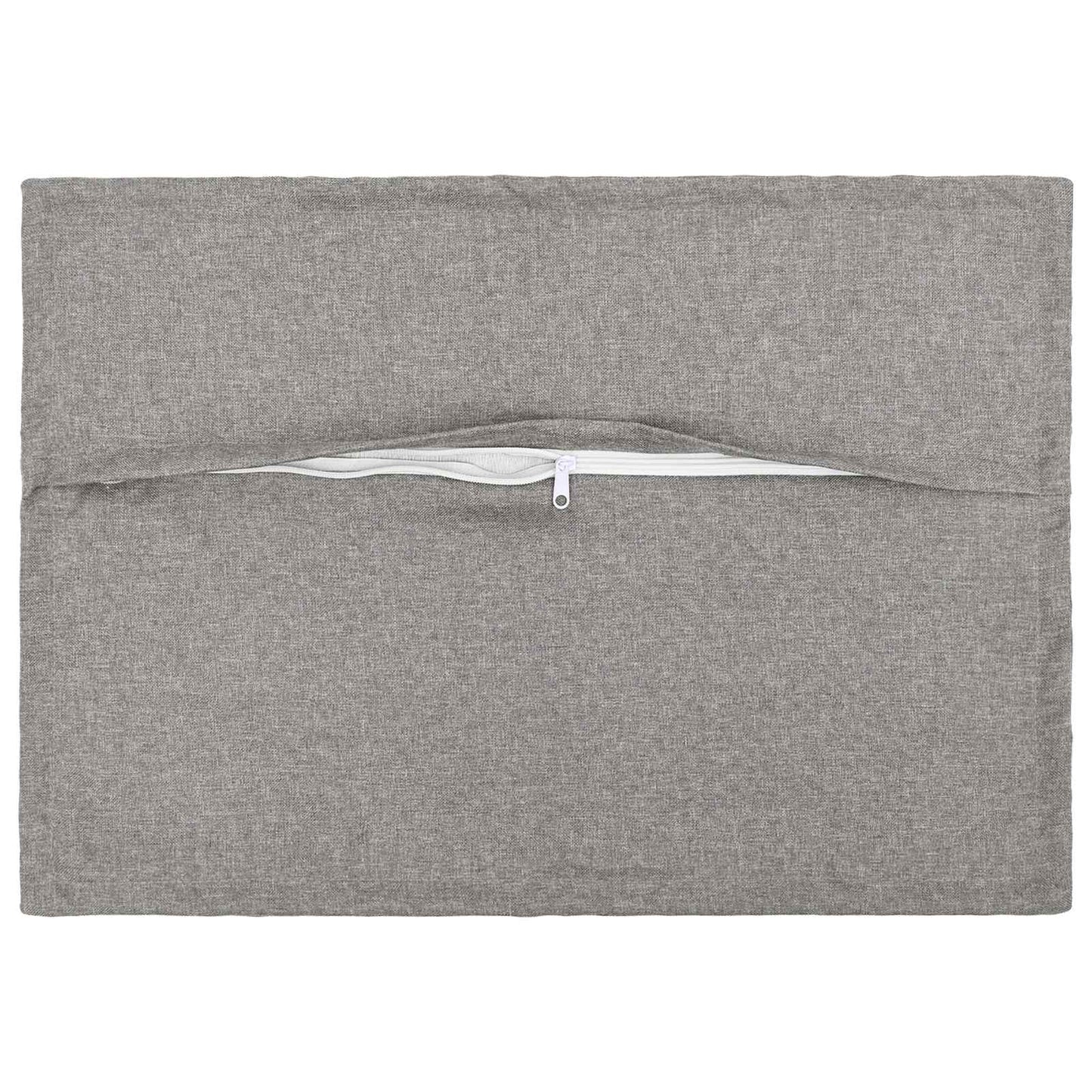 Cushion with Pillow HOUTEN 2 pcs Cloud Grey Faux Linen