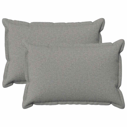 Cushion with Pillow HOUTEN 2 pcs Cloud Grey Faux Linen