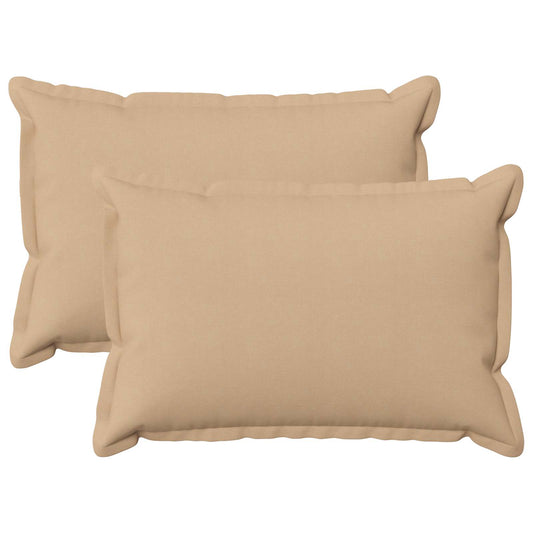Cushion with Pillow HOUTEN 2 pcs Cream Faux Linen