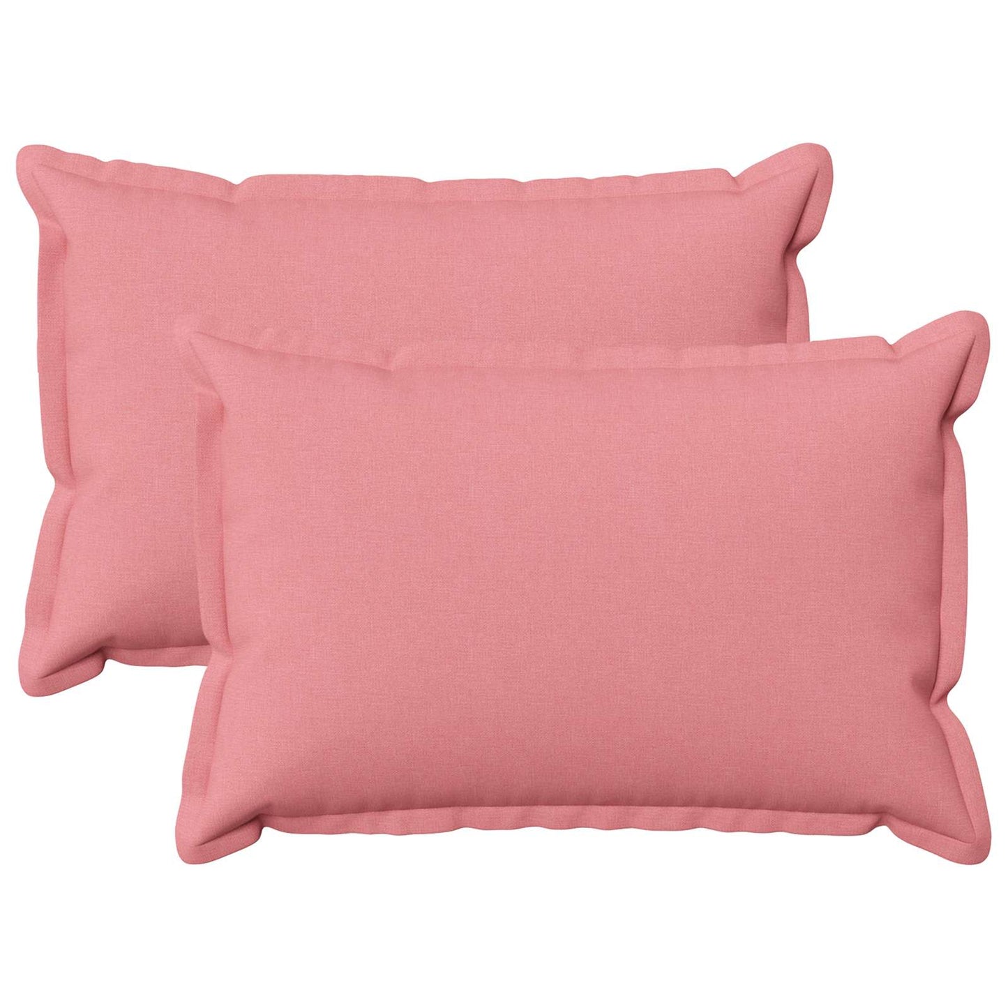 Cushion with Pillow HOUTEN 2 pcs Pink Faux Linen