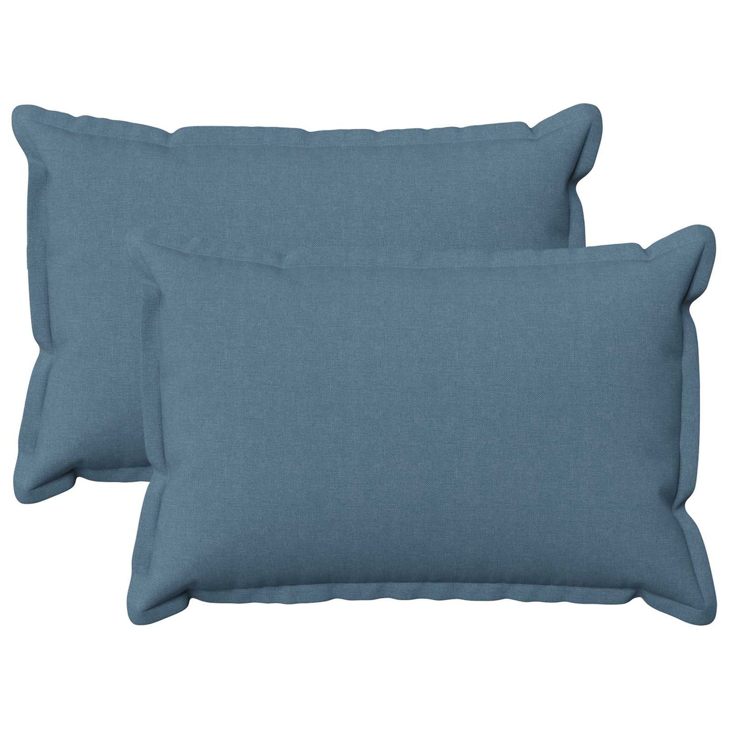 Cushion with Pillow HOUTEN 2 pcs Jeans Blue Faux Linen