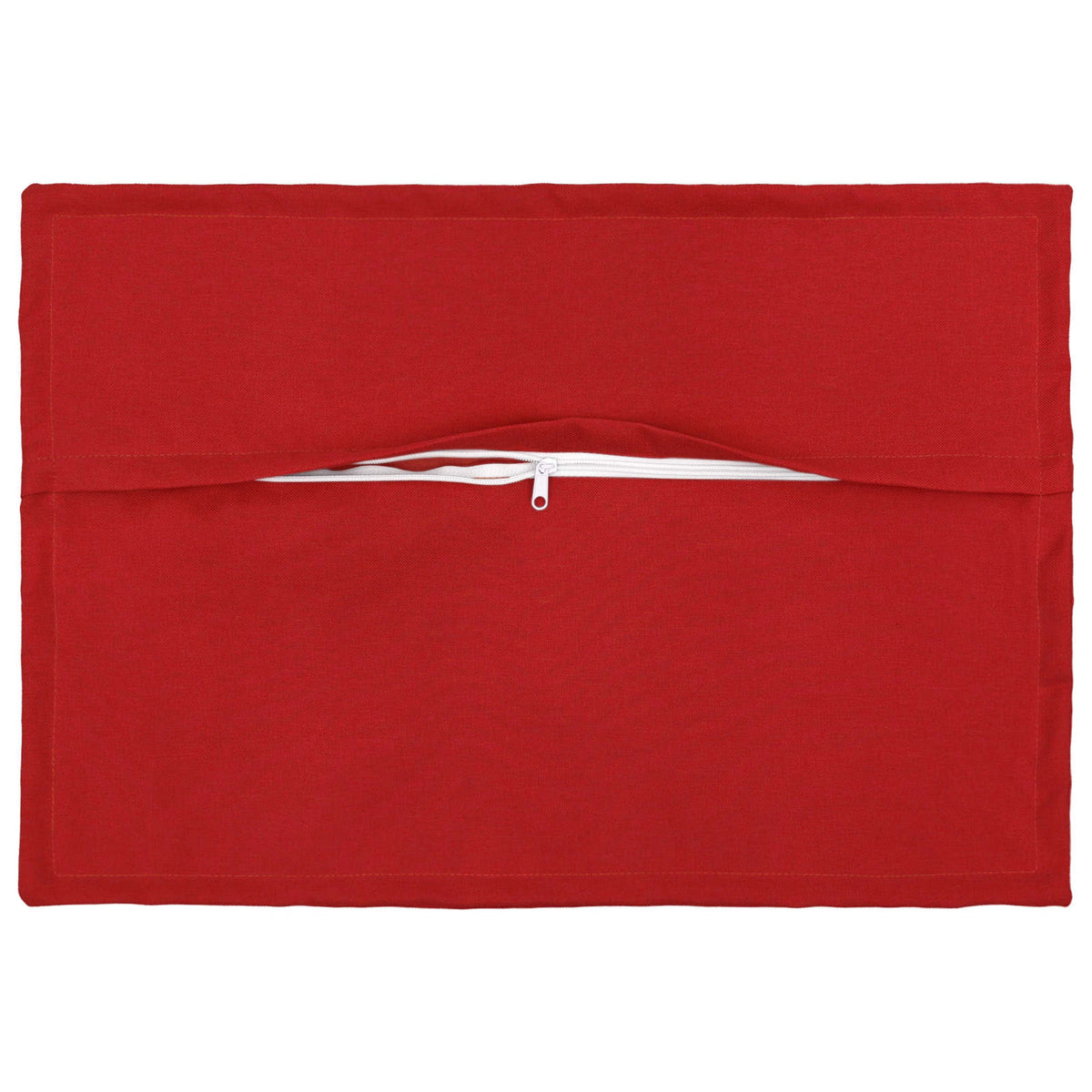 Cushion with Pillow HOUTEN 2 pcs Red Faux Linen