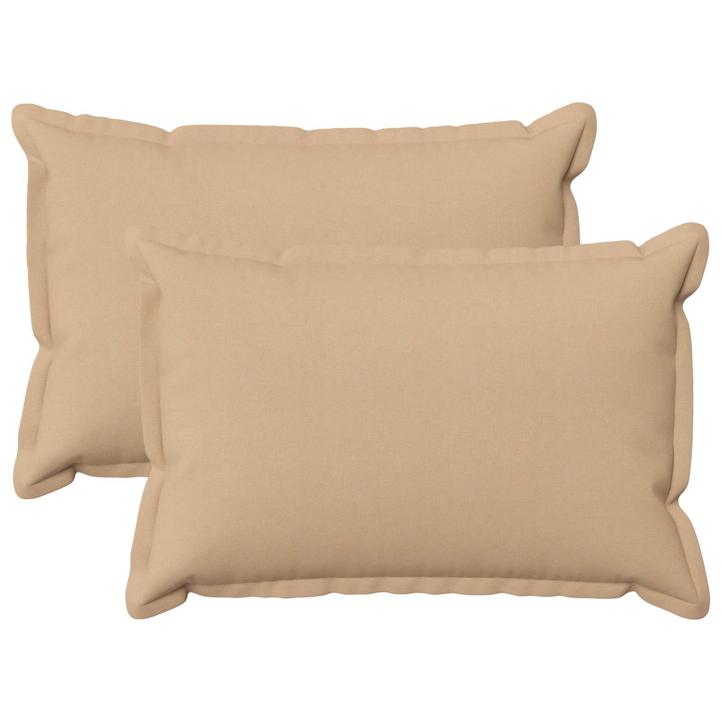 Cushion with Pillow HOUTEN 2 pcs Cream Faux Linen