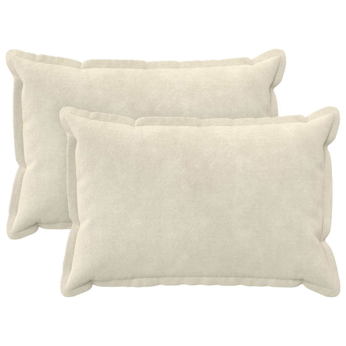 Cushion with Pillow HOUTEN 2 pcs Cream Microfiber Fleece