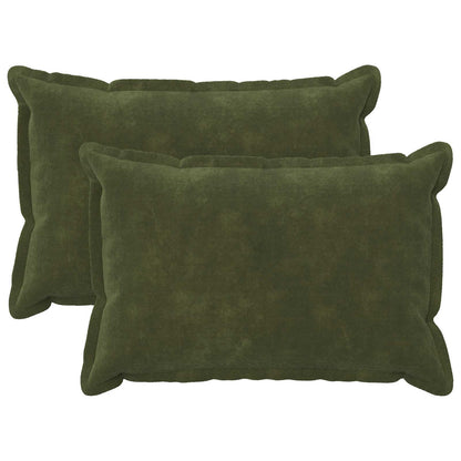 Cushion with Pillow HOUTEN 2 pcs Green Microfiber Fleece