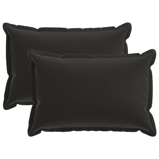 Cushion with Pillow HOUTEN 2 pcs Black Polyester