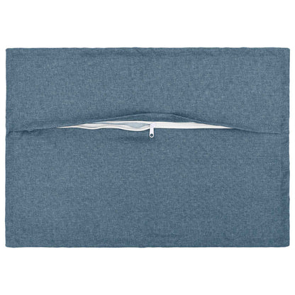 Cushion with Pillow HOUTEN 2 pcs Jeans Blue Faux Linen