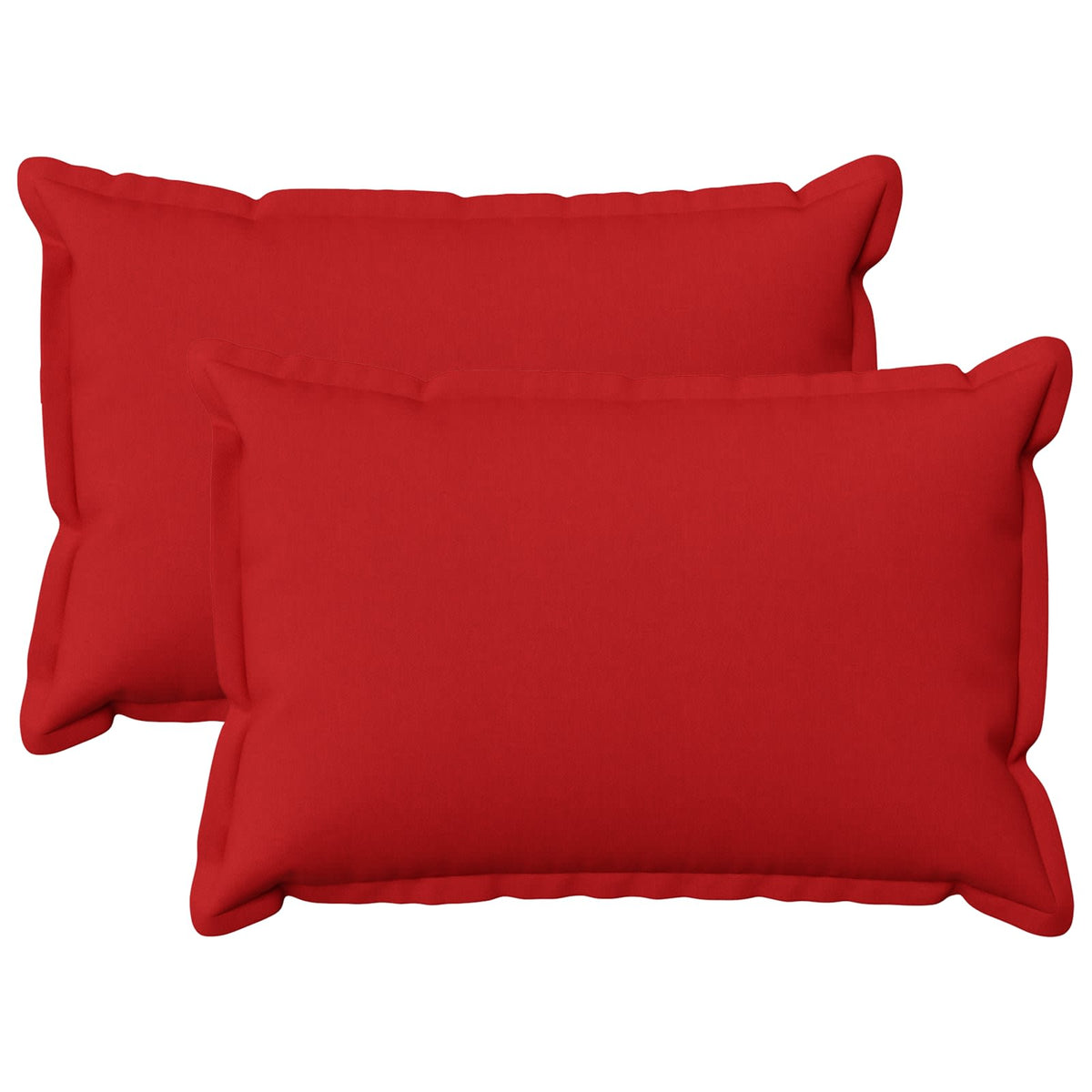 Cushion with Pillow HOUTEN 2 pcs Red Faux Linen
