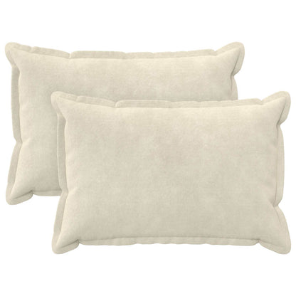 Cushion with Pillow HOUTEN 2 pcs Cream Microfiber Fleece