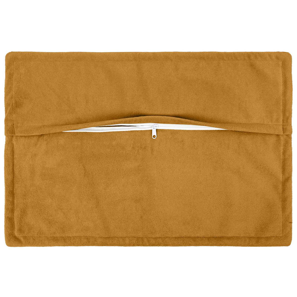 Cushion with Pillow HOUTEN 2 pcs Yellow Microfiber Fleece