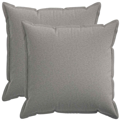 Cushion with Pillow HOUTEN 2 pcs Cloud Grey Faux Linen