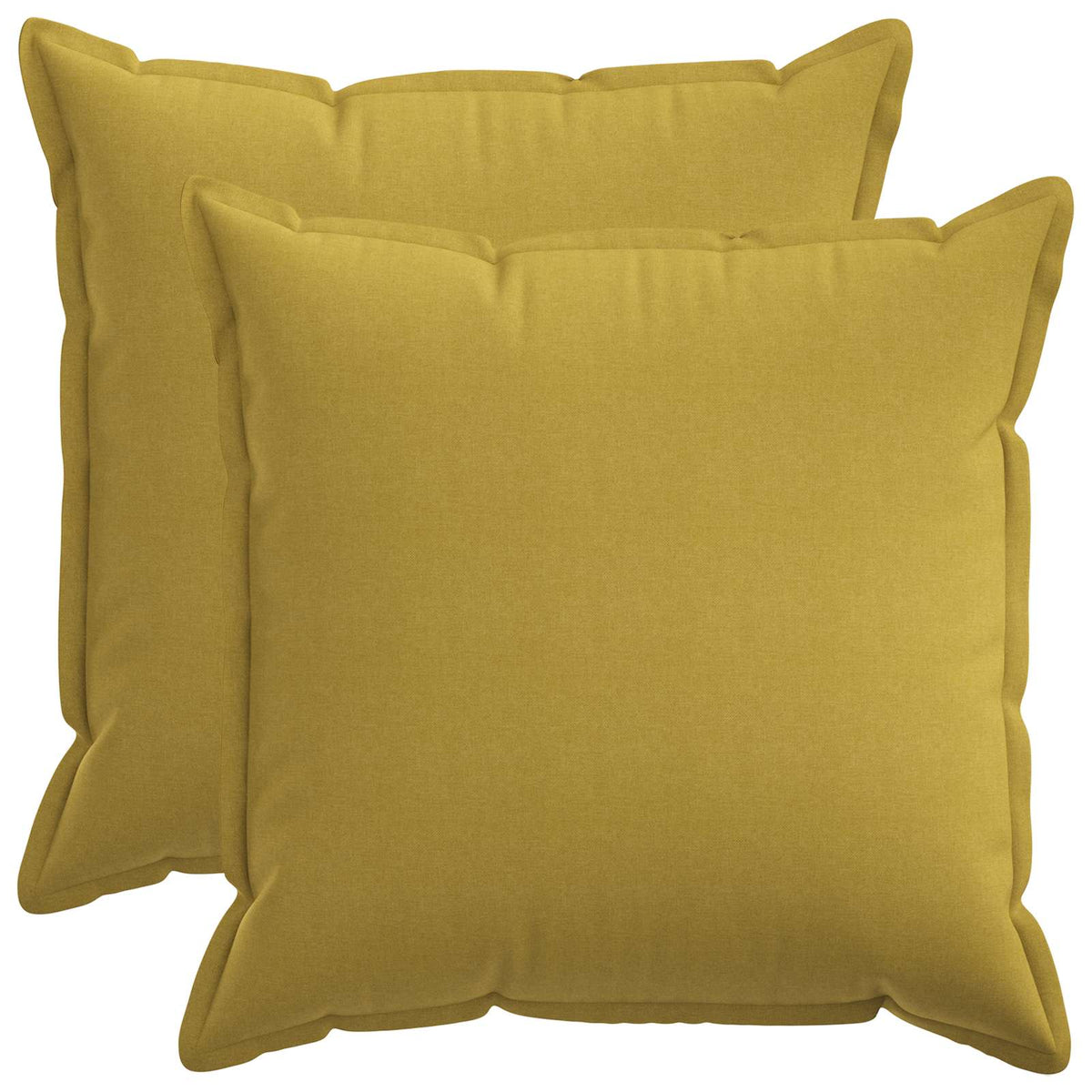 Cushion with Pillow HOUTEN 2 pcs Light Green Faux Linen