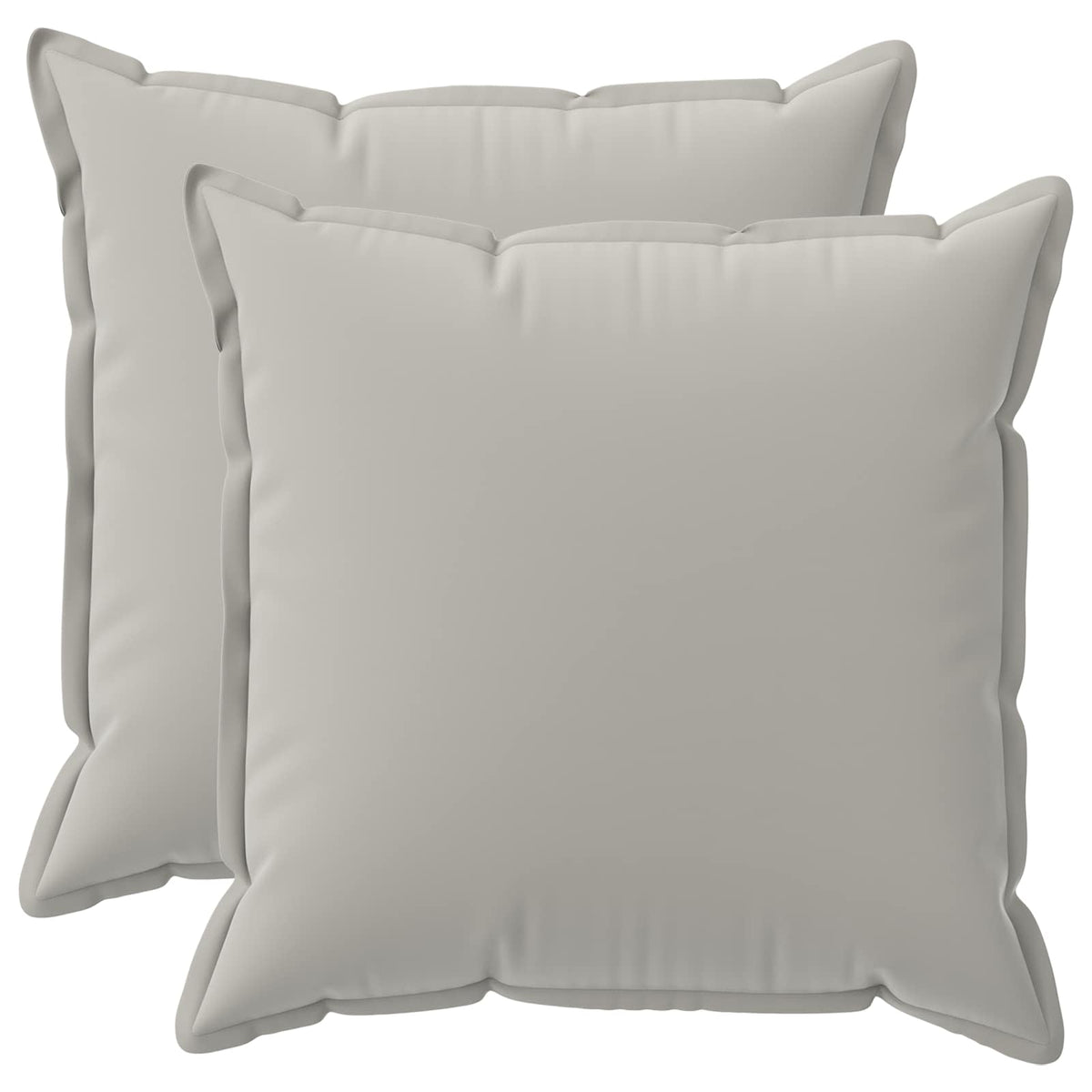 Throw Pillow 2 pcs HOUTEN Grey 60 x 60 cm Polyester