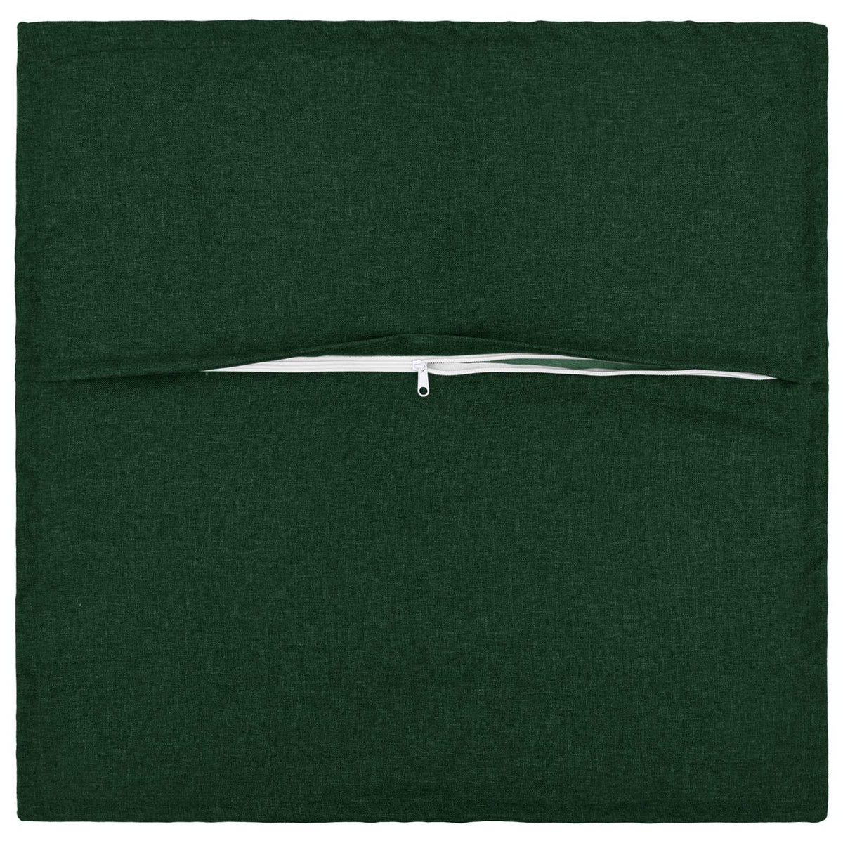 Cushion with Pillow HOUTEN 2 pcs Dark Green Faux Linen