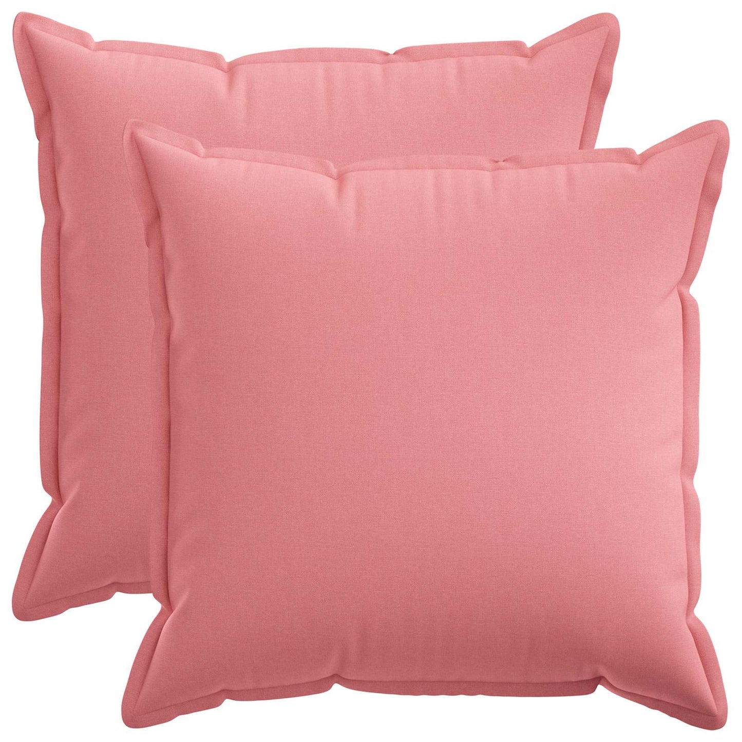 Cushion with Pillow HOUTEN 2 pcs Pink Faux Linen